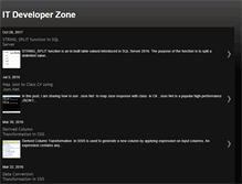 Tablet Screenshot of itdeveloperzone.com